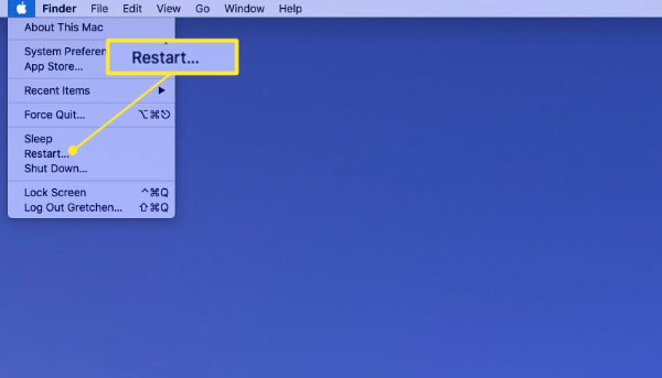restart mac
