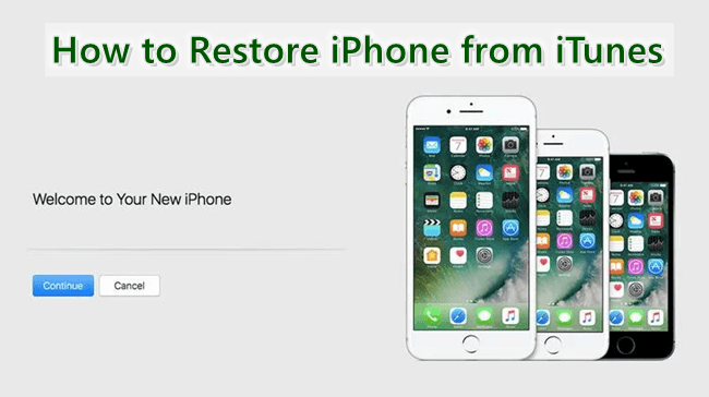 restore iphone from itunes