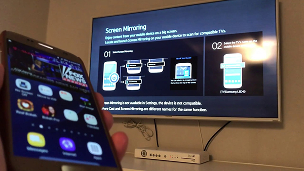 screen mirror on samsung smart tv
