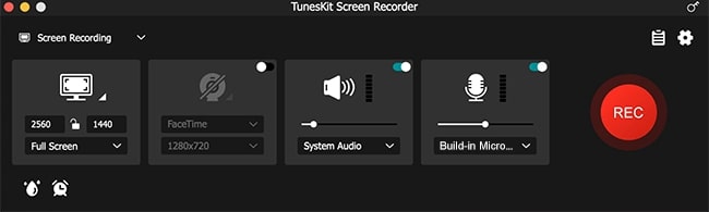 open tuneskit screen recorder