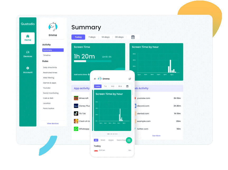 use qustodio to limit screen time