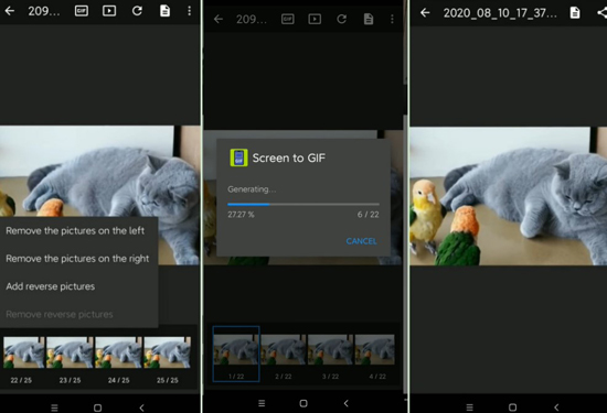 how to record a gif on android using screen to gif