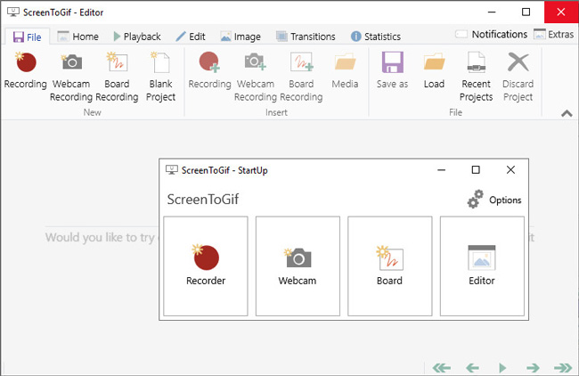 ScreenToGif - Record your screen, edit and save as a gif, video or other formats