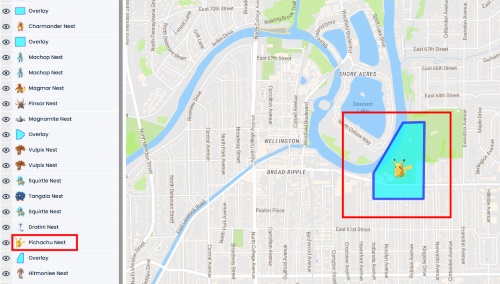 scribble pokemon go nest map