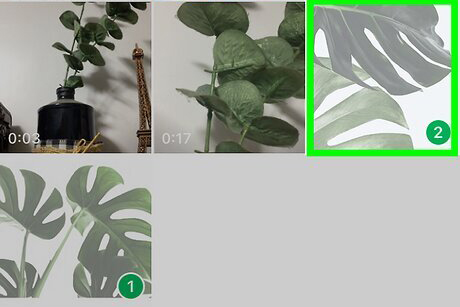 select multiple pictures on whatsapp