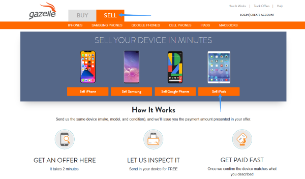 sell old ipads on gazelle