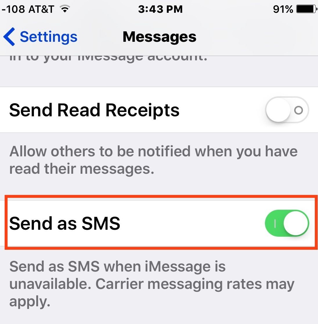 send as sms