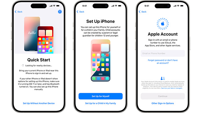 set up iphone