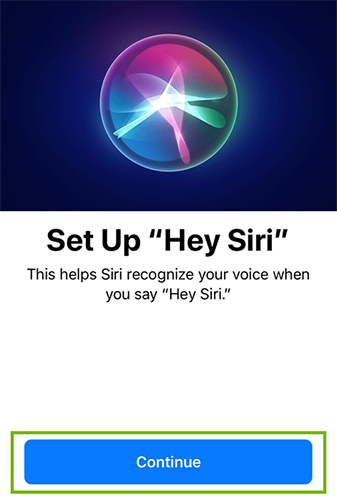 set up siri