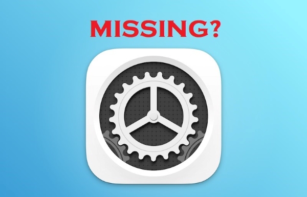 how to fix settings icon missing on iphone