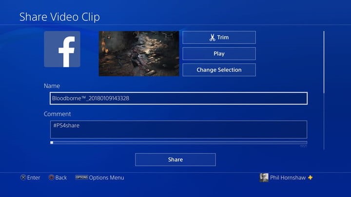 edit and share recording ps4 gameplay