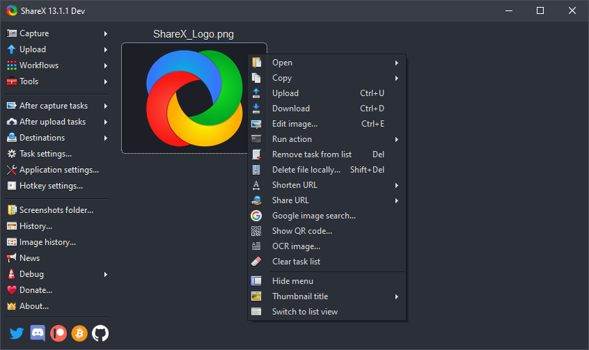 sharex windowsn 10 recording software