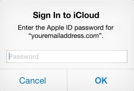 icloud sign in keeps popping up