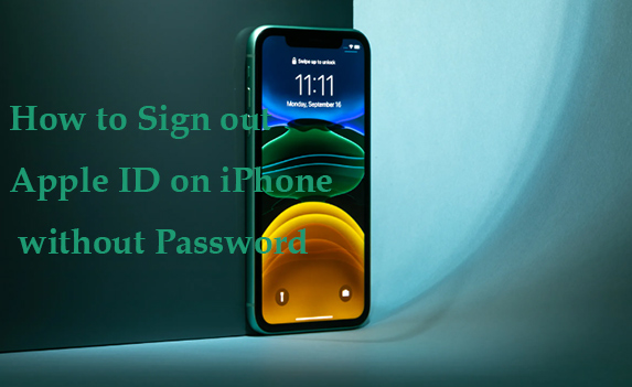 how to sign out apple id on iphone without password