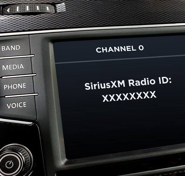 siriusxm button on car