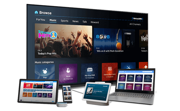 siriusxm streaming devices