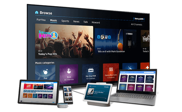 how to listen to siriusxm at home