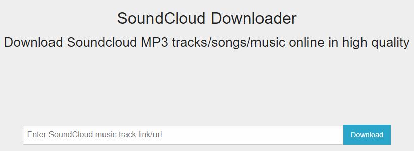 online soundcloud downloader