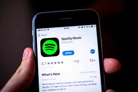 reinstall spotify in app store