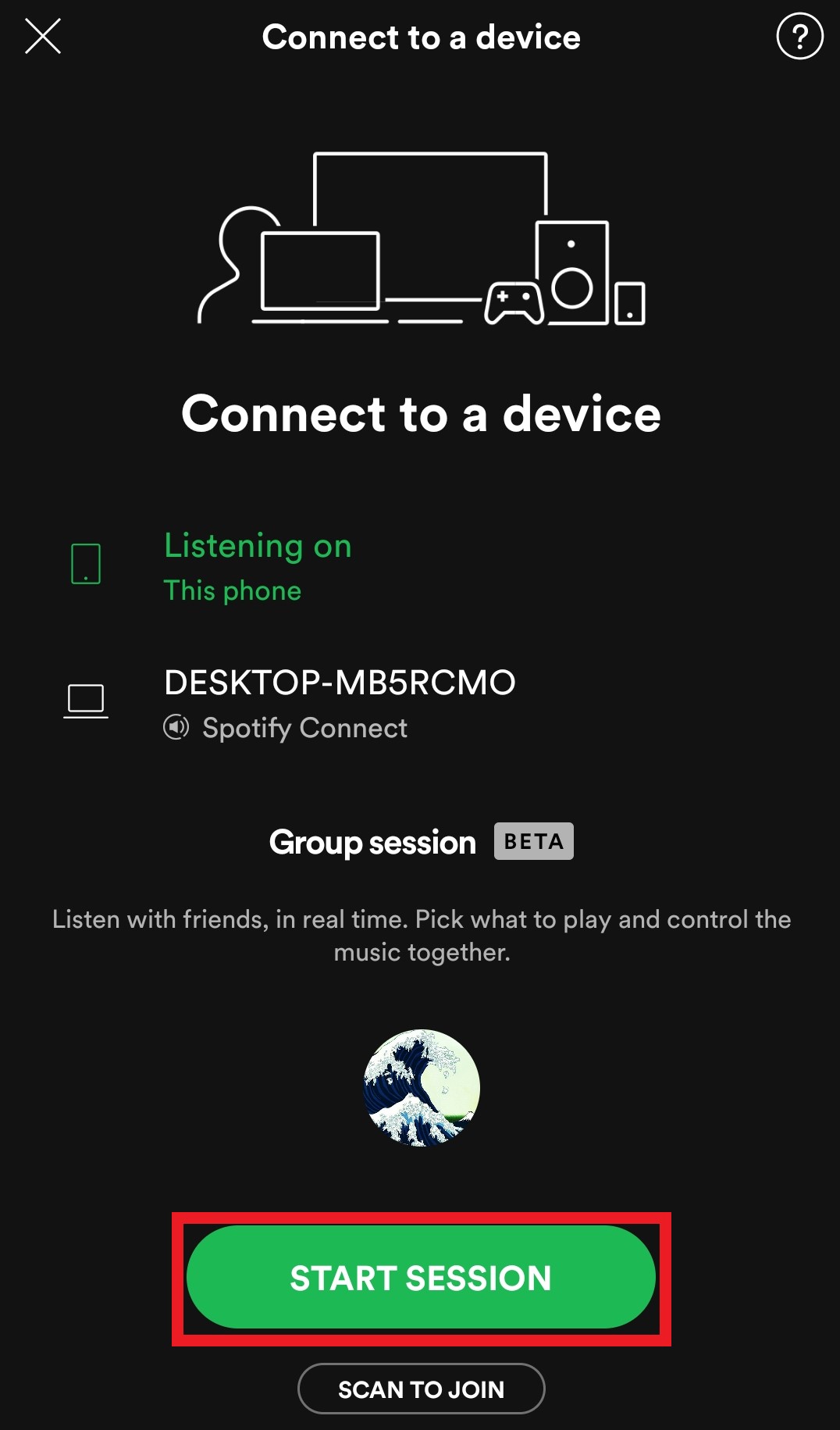 spotify group session spotify group session