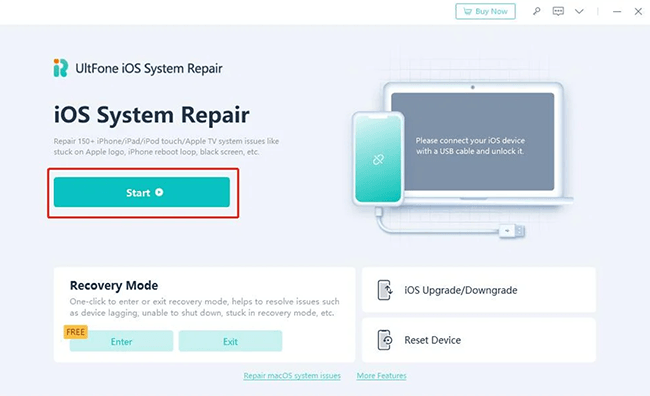 download ultfone ios system repair