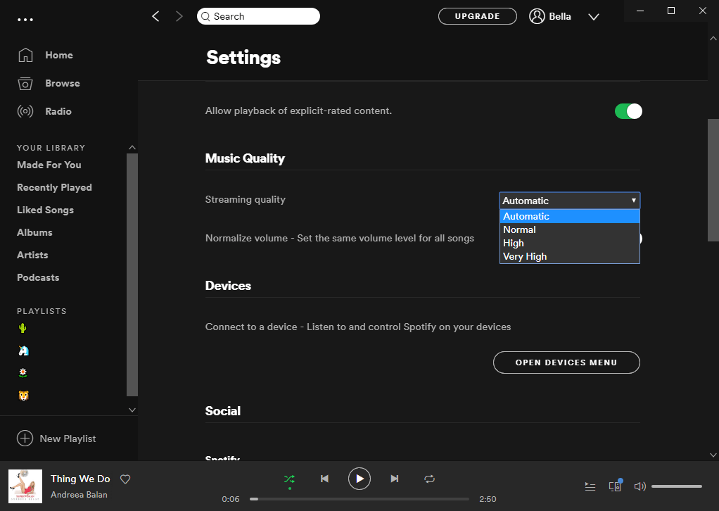 Method to Get Better Sounding Audio on Spotify
