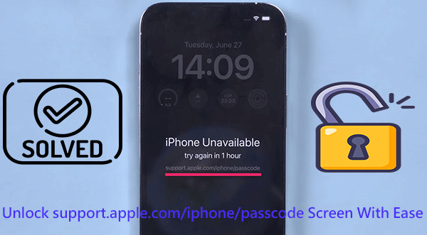 how to unlock support.apple.com/iphone/passcode screen