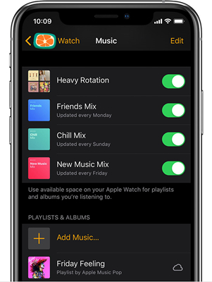 sync music to apple watch