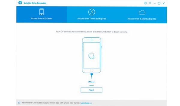 syncios ios data recovery