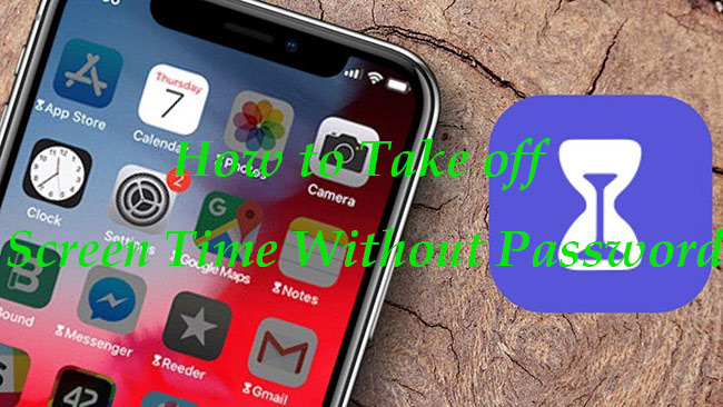 how to take off screen time without password