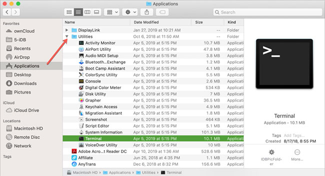 use terminal commands to remove mdm