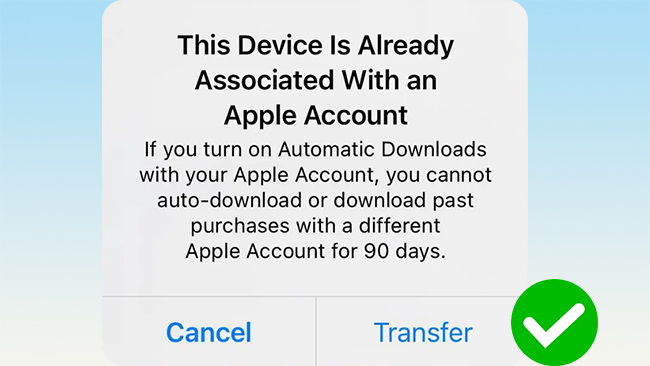 this device is already associated with an apple id fix