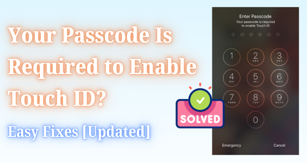 your passcode is required to enable touch id