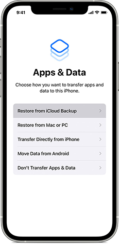 transfer apps and data