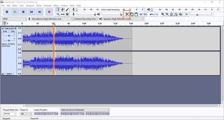 edit recorded computer audio on windows 10