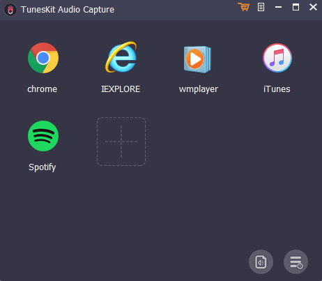 tuneskit audio capture interface