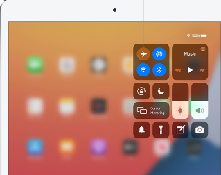 adjust ipad volume from control center