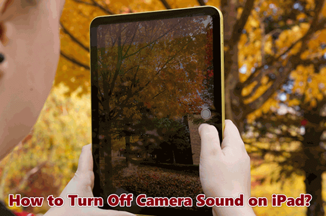 how to turn off camera sound on ipad