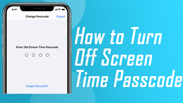 turn off screen time passcode