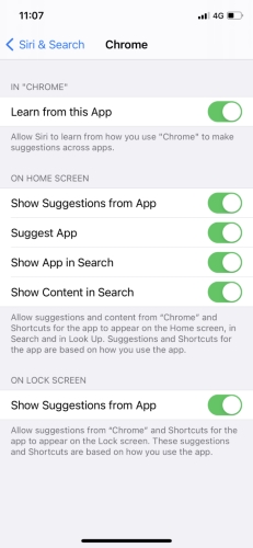 turn off spotlight search for iphone apps