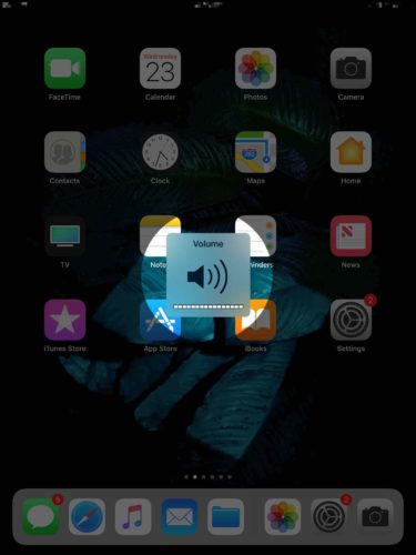 turn up the volume when ipad speaker does not work