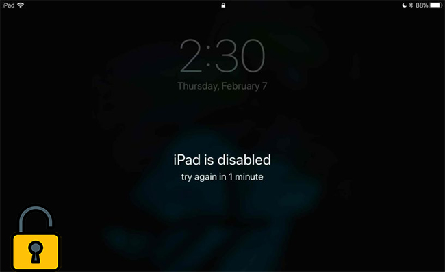 unlock disabled ipad without losing data