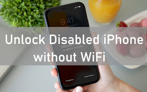 unlock disabled iphone without wifi