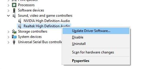 update audio driver