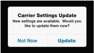 update carrier settings