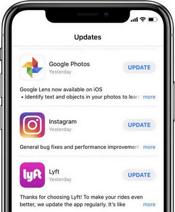 update the instagram app