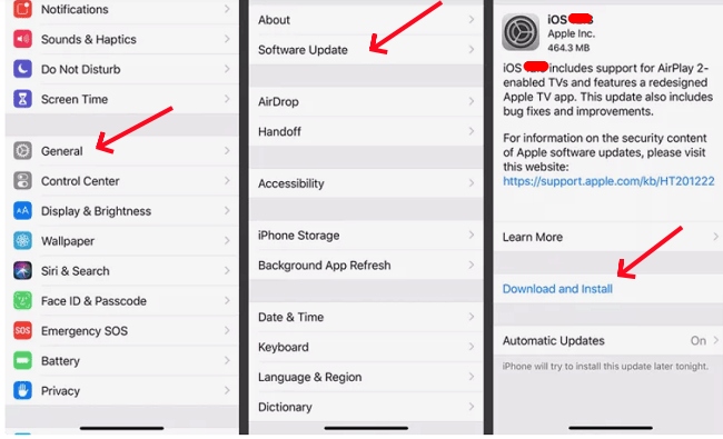 update ios version