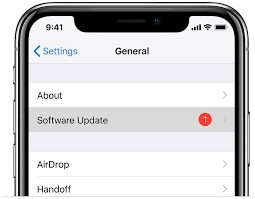 update ios version to repair iphone screen rotation stuck