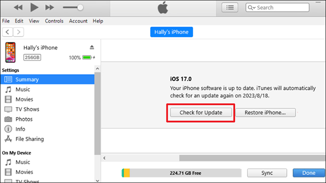 itunes update ios