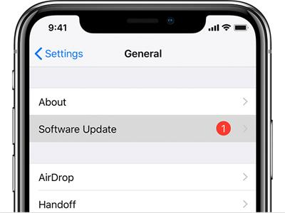 update ios from settings